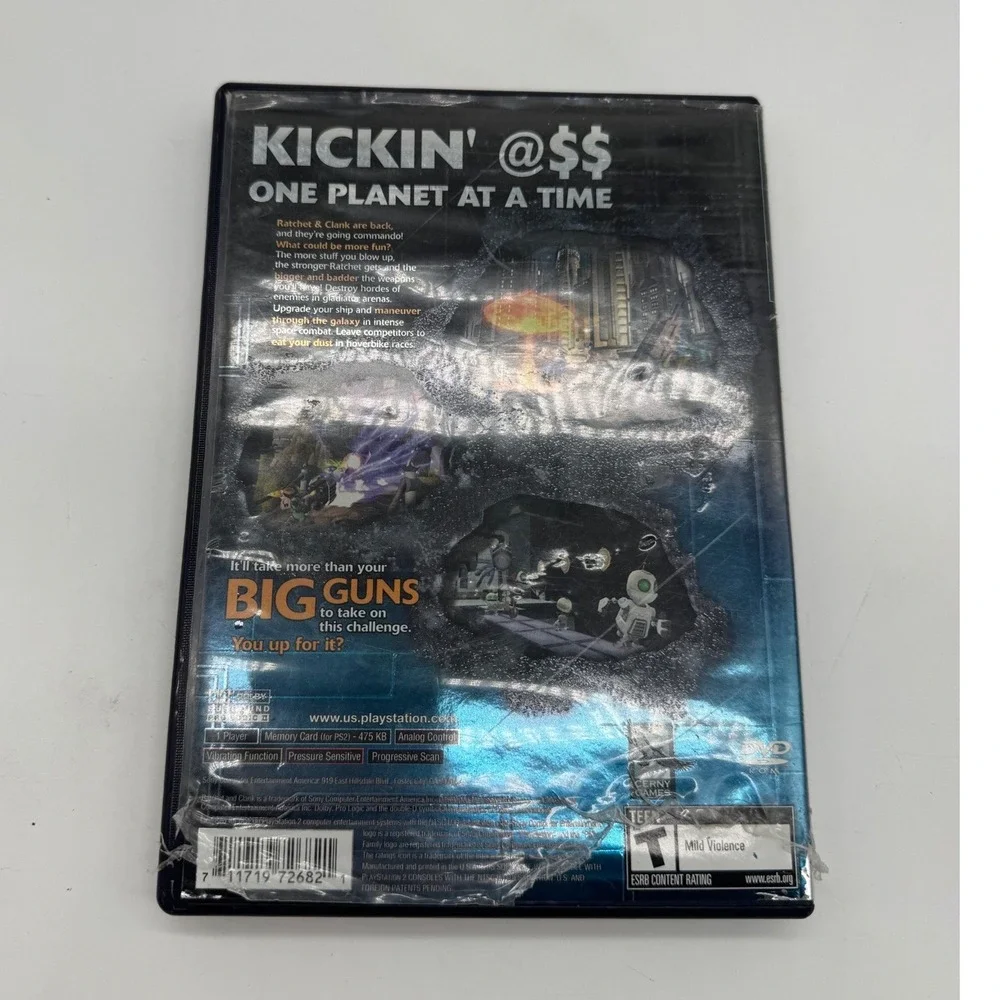 Ratchet & Clank Going Commando Sony PlayStation 2 PS2 Black Label CIB Scratched